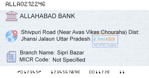 Allahabad Bank Sipri BazarBranch 