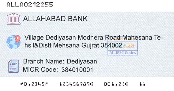 Allahabad Bank DediyasanBranch 