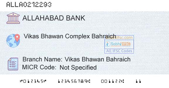 Allahabad Bank Vikas Bhawan BahraichBranch 