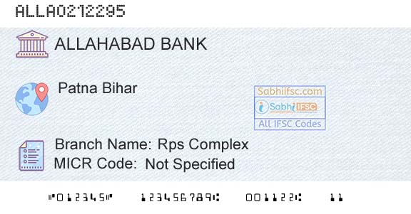 Allahabad Bank Rps ComplexBranch 