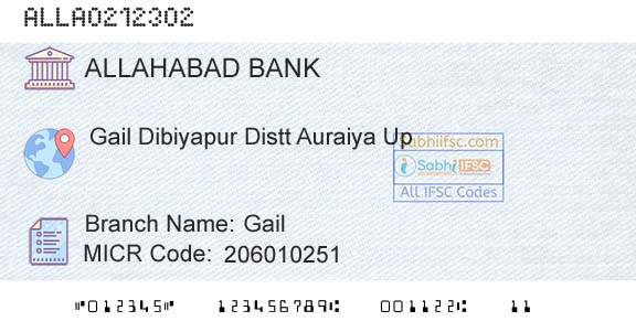 Allahabad Bank GailBranch