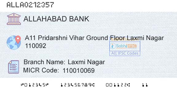 Allahabad Bank Laxmi NagarBranch 