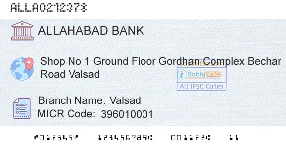 Allahabad Bank ValsadBranch 