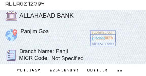 Allahabad Bank PanjiBranch 