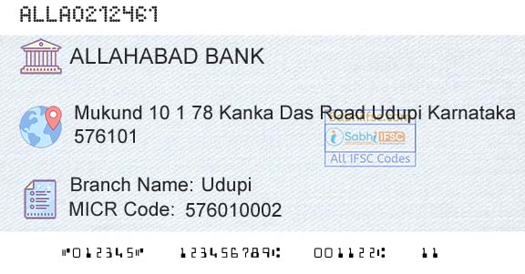 Allahabad Bank UdupiBranch 