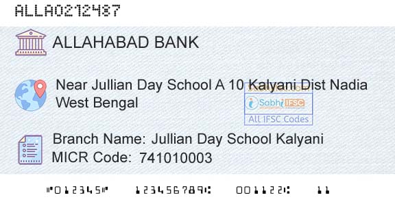 Allahabad Bank Jullian Day School KalyaniBranch 