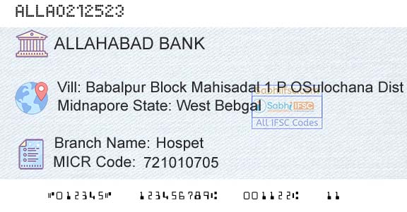 Allahabad Bank HospetBranch 