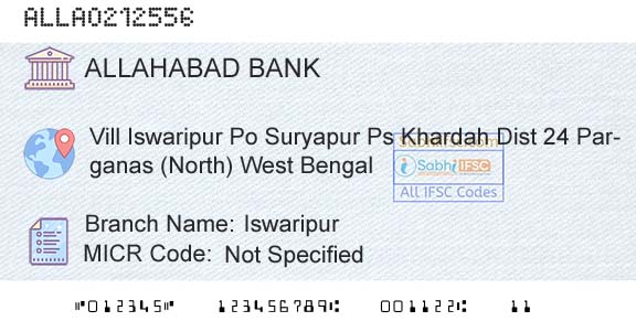 Allahabad Bank IswaripurBranch 