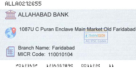 Allahabad Bank FaridabadBranch 