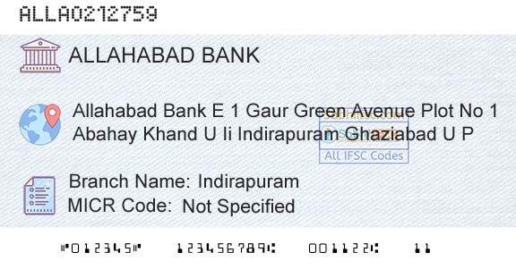 Allahabad Bank IndirapuramBranch 