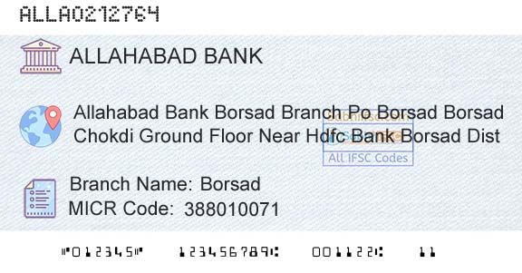 Allahabad Bank BorsadBranch 