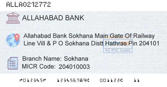 Allahabad Bank SokhanaBranch 