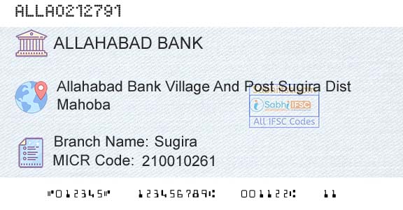 Allahabad Bank SugiraBranch 