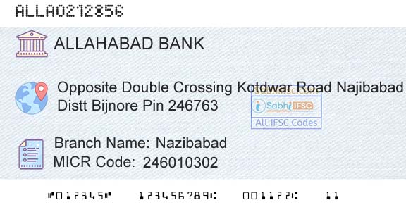Allahabad Bank NazibabadBranch 