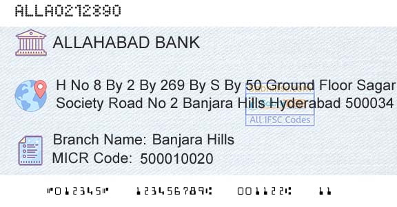 Allahabad Bank Banjara HillsBranch 