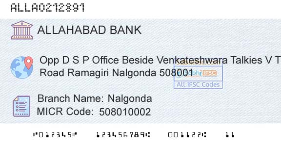 Allahabad Bank NalgondaBranch 