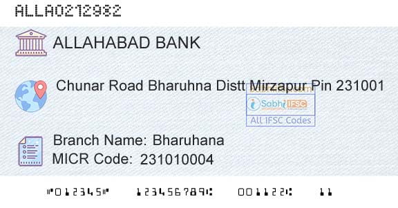 Allahabad Bank BharuhanaBranch 