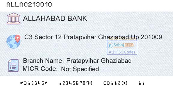 Allahabad Bank Pratapvihar GhaziabadBranch 