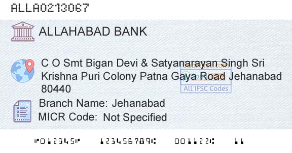 Allahabad Bank JehanabadBranch 