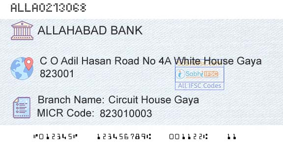 Allahabad Bank Circuit House GayaBranch 