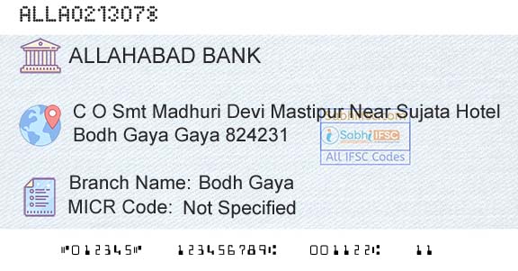 Allahabad Bank Bodh GayaBranch 