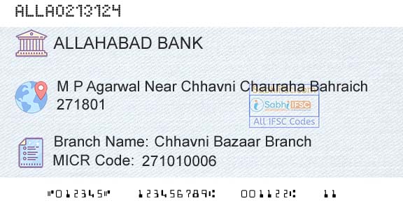 Allahabad Bank Chhavni Bazaar BranchBranch 