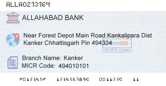 Allahabad Bank KankerBranch 