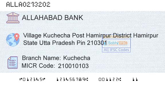 Allahabad Bank KuchechaBranch 