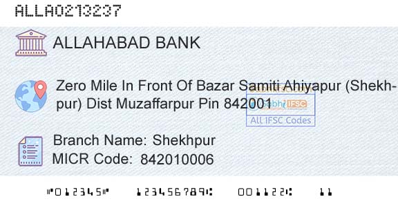 Allahabad Bank ShekhpurBranch 