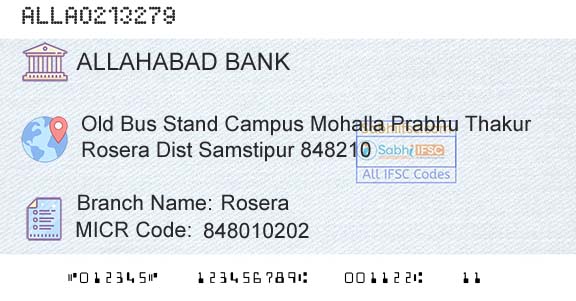 Allahabad Bank RoseraBranch 
