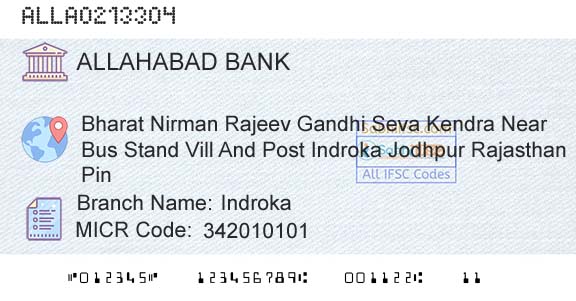 Allahabad Bank IndrokaBranch 