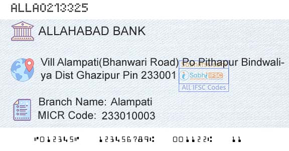 Allahabad Bank AlampatiBranch 