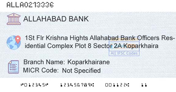 Allahabad Bank KoparkhairaneBranch 
