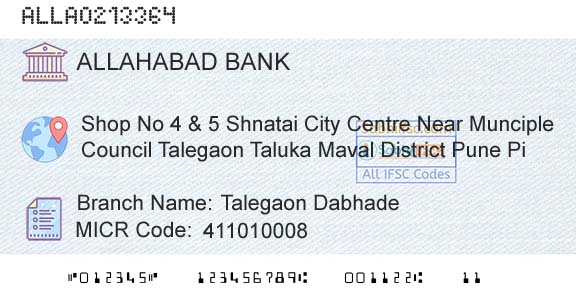 Allahabad Bank Talegaon DabhadeBranch 