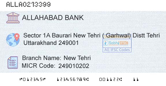 Allahabad Bank New TehriBranch 