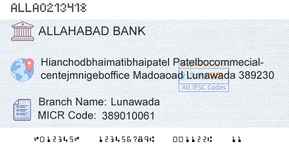 Allahabad Bank LunawadaBranch 