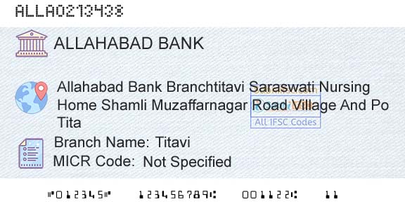Allahabad Bank TitaviBranch 