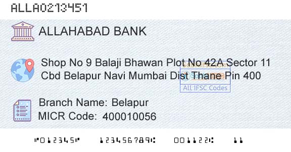 Allahabad Bank BelapurBranch 