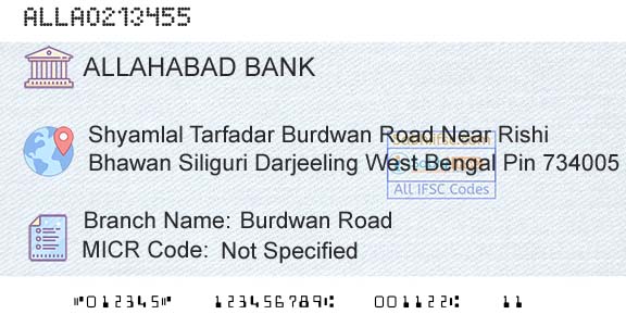 Allahabad Bank Burdwan RoadBranch 