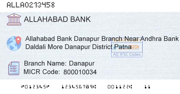 Allahabad Bank DanapurBranch 