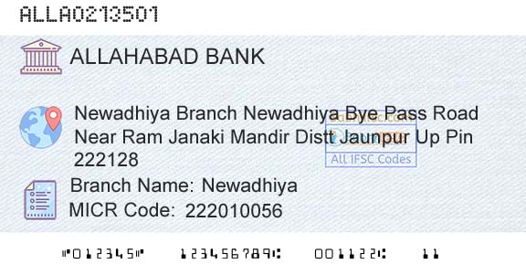 Allahabad Bank NewadhiyaBranch 