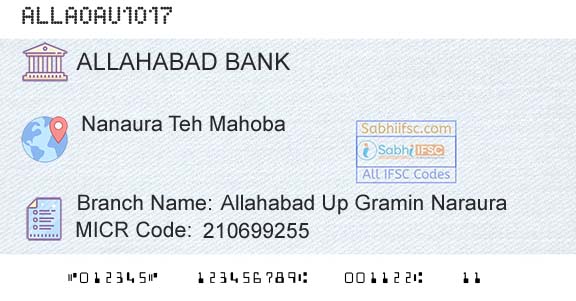 Allahabad Bank Allahabad Up Gramin NarauraBranch 