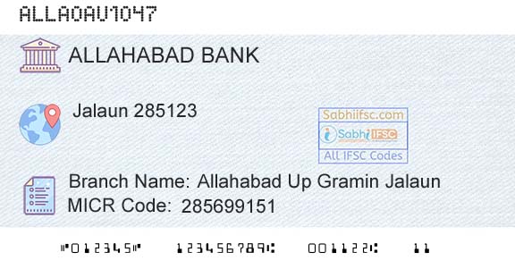 Allahabad Bank Allahabad Up Gramin JalaunBranch 