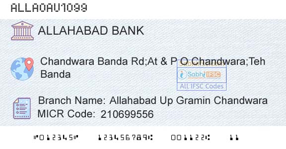 Allahabad Bank Allahabad Up Gramin ChandwaraBranch 