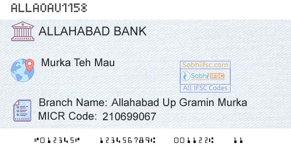 Allahabad Bank Allahabad Up Gramin MurkaBranch 