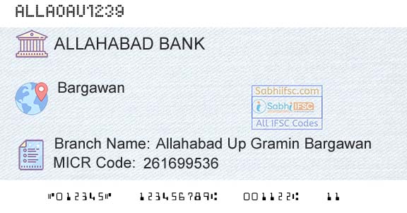 Allahabad Bank Allahabad Up Gramin BargawanBranch 