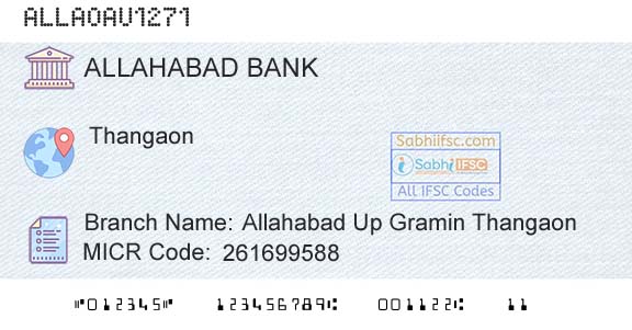 Allahabad Bank Allahabad Up Gramin ThangaonBranch 