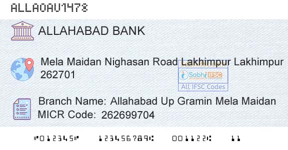 Allahabad Bank Allahabad Up Gramin Mela MaidanBranch 