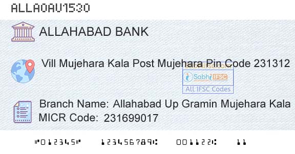 Allahabad Bank Allahabad Up Gramin Mujehara KalaBranch 