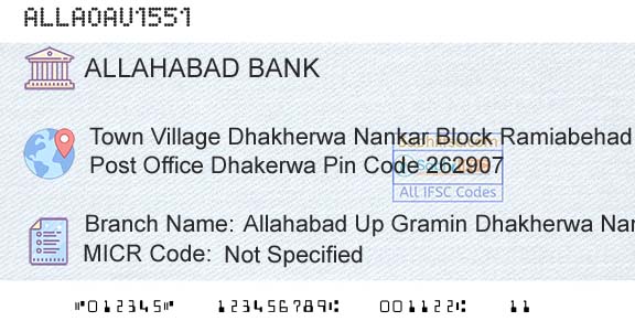 Allahabad Bank Allahabad Up Gramin Dhakherwa NankarBranch 